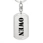 Owen - Luxury Dog Tag Keychain