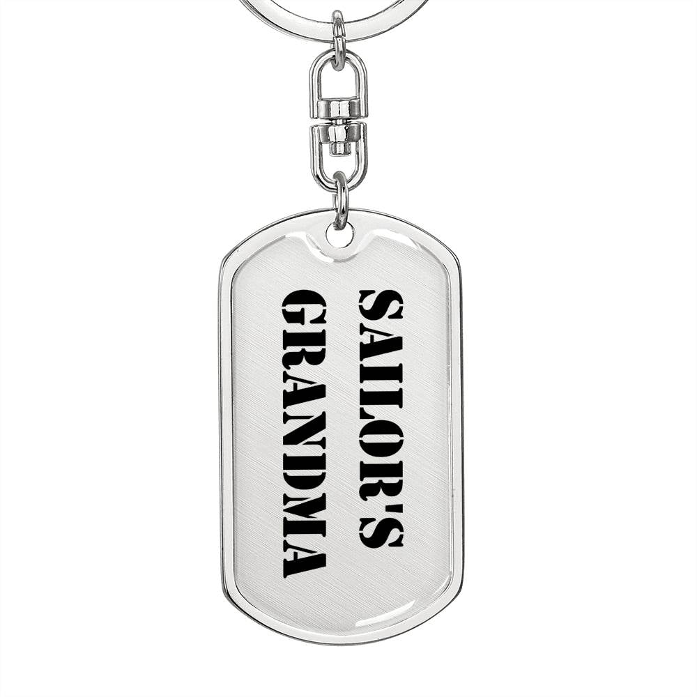 Sailor's Grandma - Luxury Dog Tag Keychain
