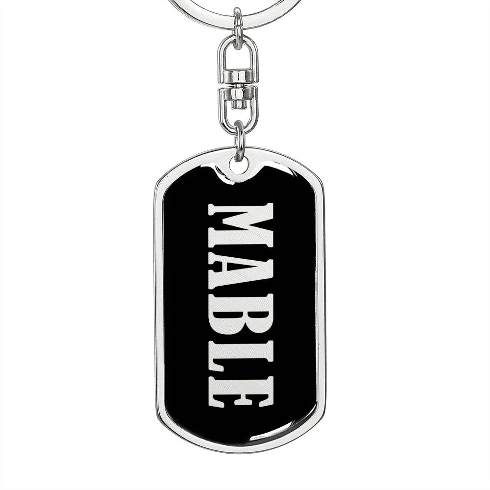 Mable v02 - Luxury Dog Tag Keychain
