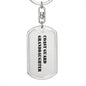 Coast Guard Granddaughter - Luxury Dog Tag Keychain