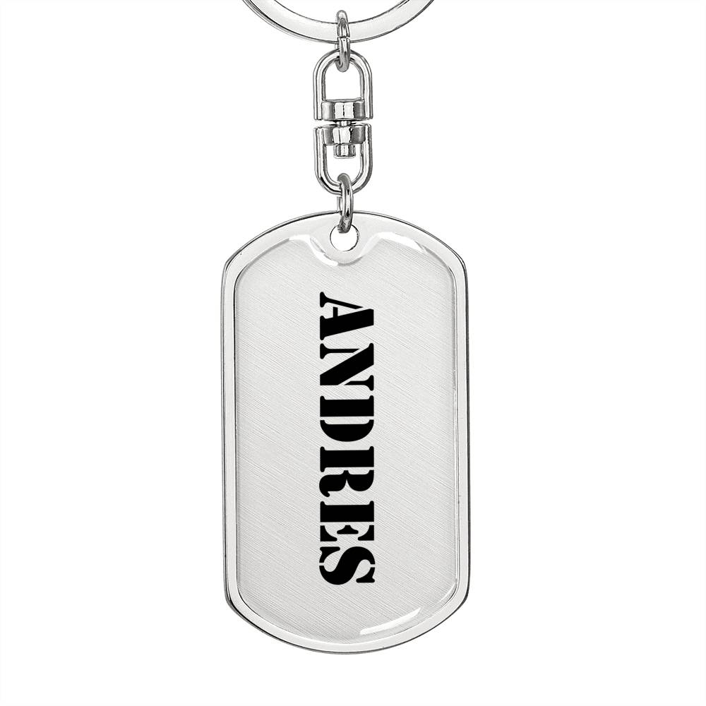 Andres - Luxury Dog Tag Keychain