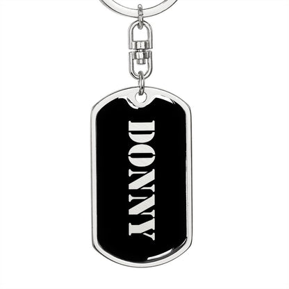 Donny v2 - Luxury Dog Tag Keychain
