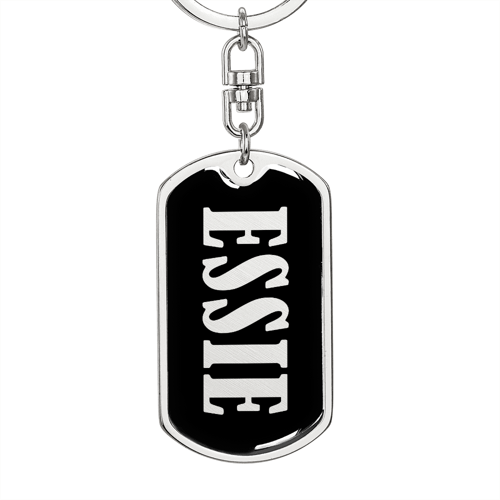 Essie v02 - Luxury Dog Tag Keychain