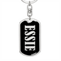 Essie v02 - Luxury Dog Tag Keychain