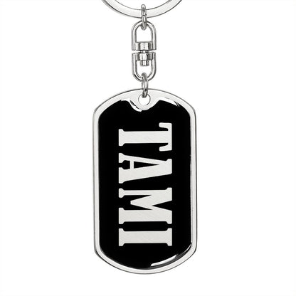 Tami v02 - Luxury Dog Tag Keychain