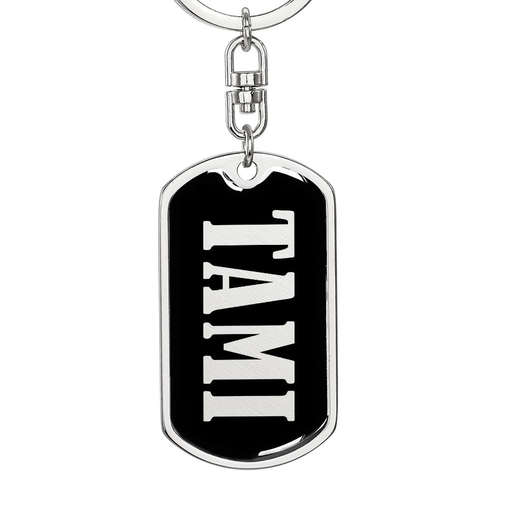 Tami v02 - Luxury Dog Tag Keychain