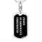 Coast Guardsman's Girlfriend v2 - Luxury Dog Tag Keychain