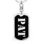 Pat v3 - Luxury Dog Tag Keychain