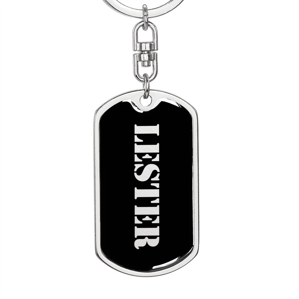 Lester v3 - Luxury Dog Tag Keychain