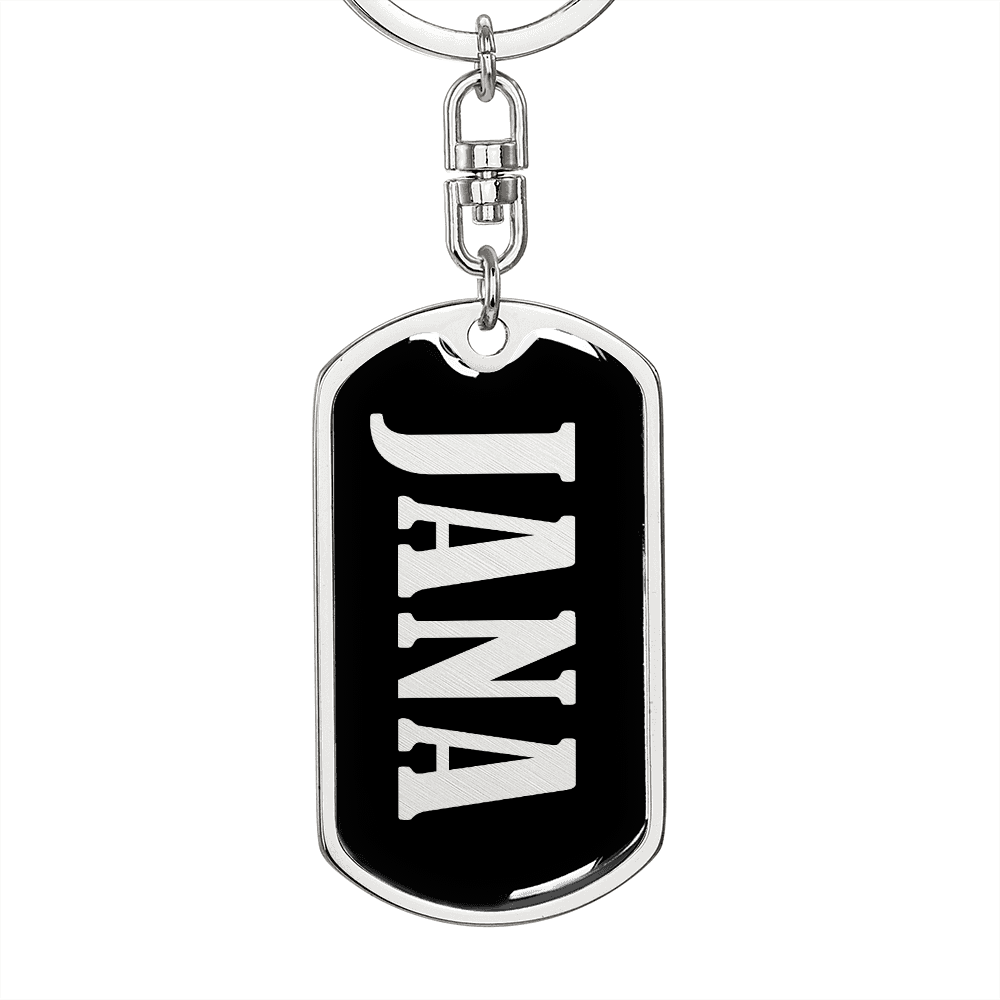 Jana v02 - Luxury Dog Tag Keychain