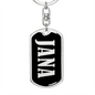 Jana v02 - Luxury Dog Tag Keychain