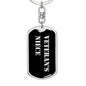 Veteran's Niece v2 - Luxury Dog Tag Keychain