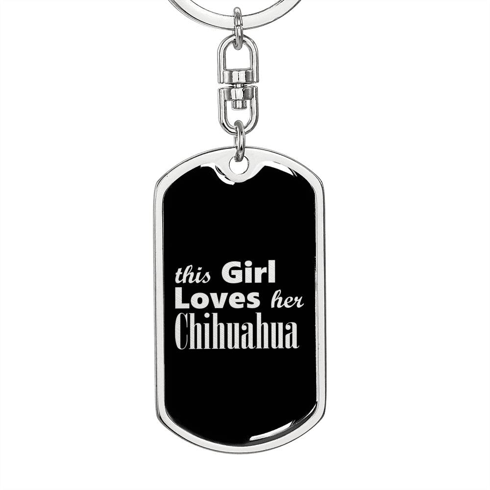 Chihuahua v2 - Luxury Dog Tag Keychain