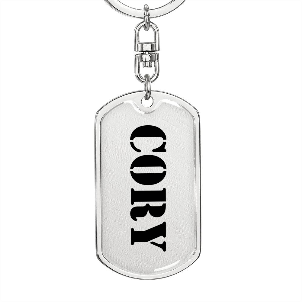 Cory - Luxury Dog Tag Keychain