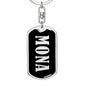 Mona v02 - Luxury Dog Tag Keychain