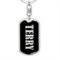 Terry v02 - Luxury Dog Tag Keychain