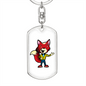 Fox - Luxury Dog Tag Keychain