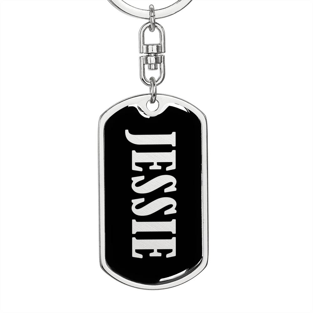 Jessie v02 - Luxury Dog Tag Keychain