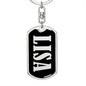Lisa v02 - Luxury Dog Tag Keychain