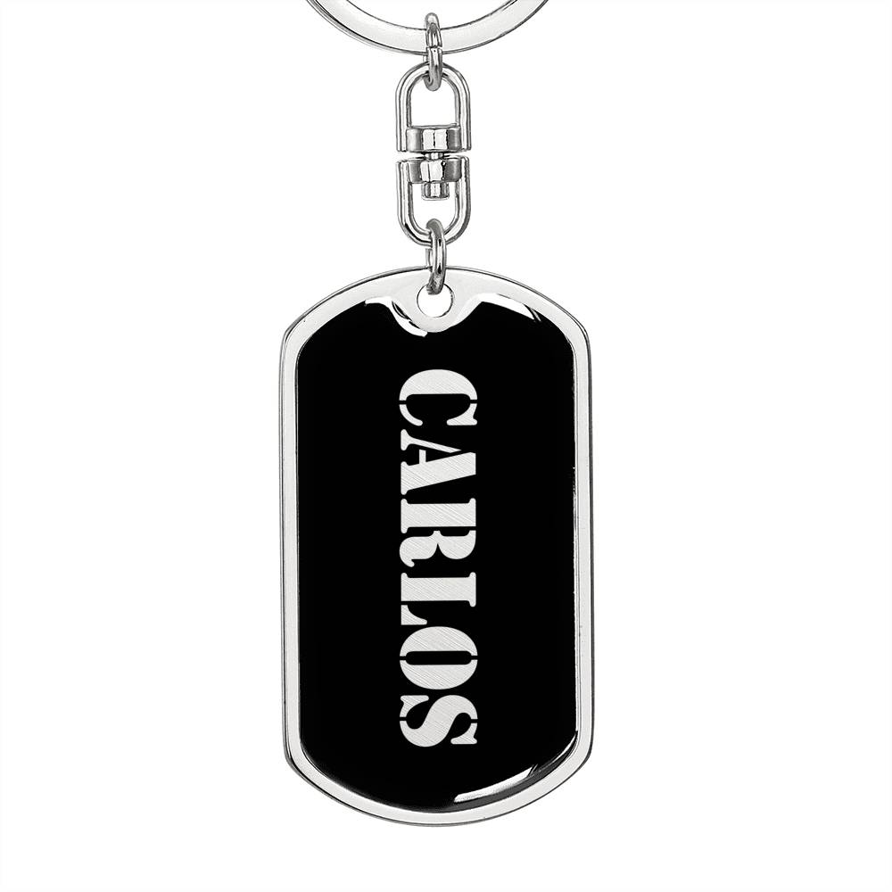 Carlos v3 - Luxury Dog Tag Keychain