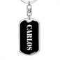 Carlos v3 - Luxury Dog Tag Keychain