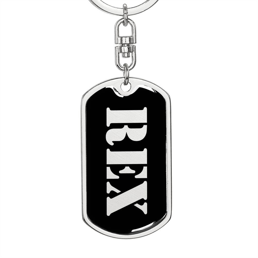 Rex v3 - Luxury Dog Tag Keychain