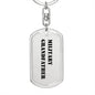 Military Grandfather - Luxury Dog Tag Keychain