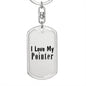 Love My Pointer - Luxury Dog Tag Keychain