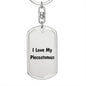 Love My Plecostomus - Luxury Dog Tag Keychain