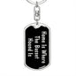Basset Hound's Home v2 - Luxury Dog Tag Keychain