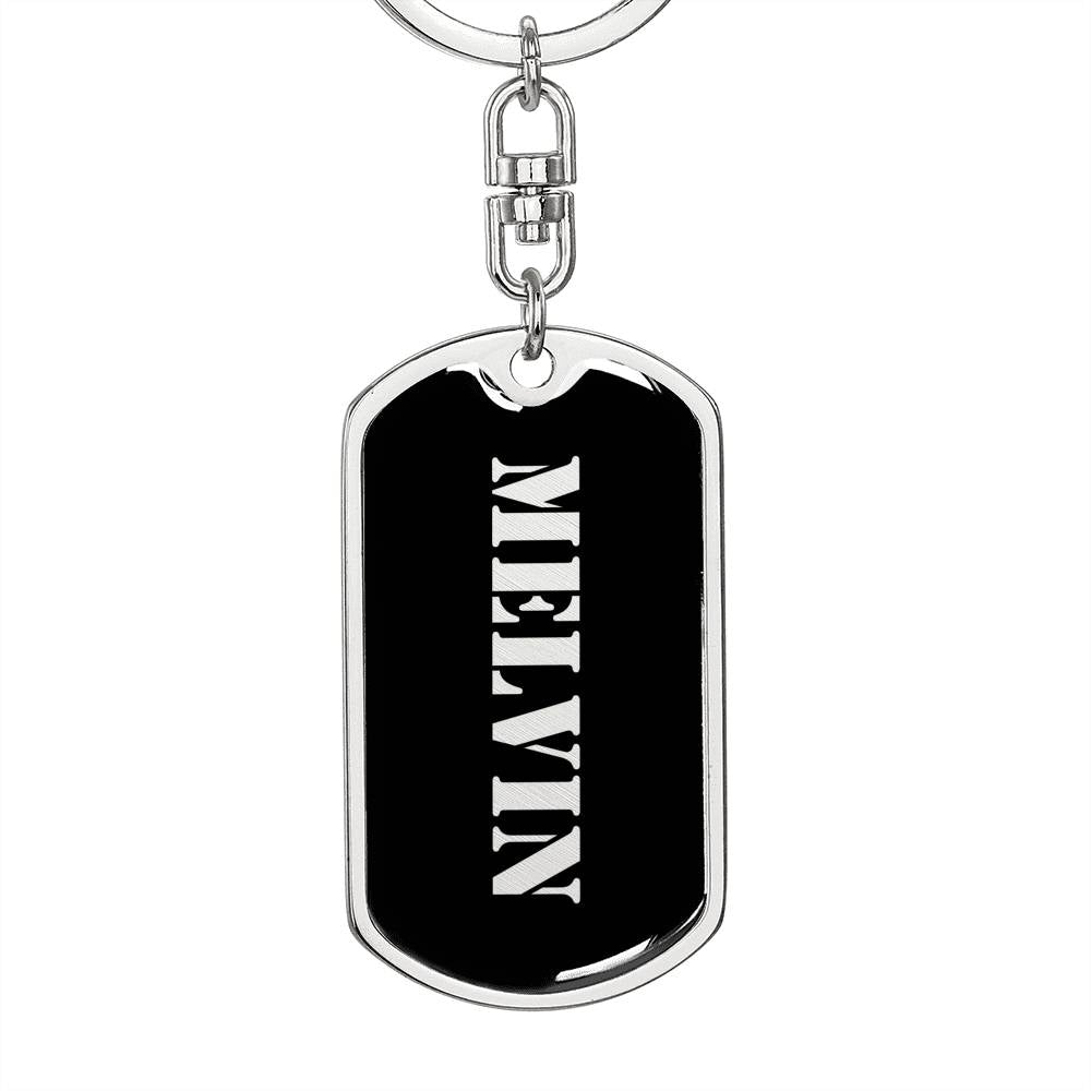 Melvin v3 - Luxury Dog Tag Keychain