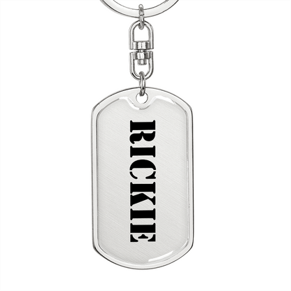 Rickie - Luxury Dog Tag Keychain