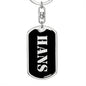 Hans v3 - Luxury Dog Tag Keychain