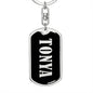 Tonya v02 - Luxury Dog Tag Keychain