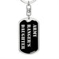 Army Ranger's Daughter v2 - Luxury Dog Tag Keychain