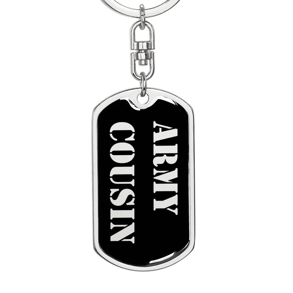 Army Cousin v2 - Luxury Dog Tag Keychain