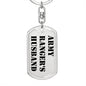 Army Ranger's Husband - Luxury Dog Tag Keychain