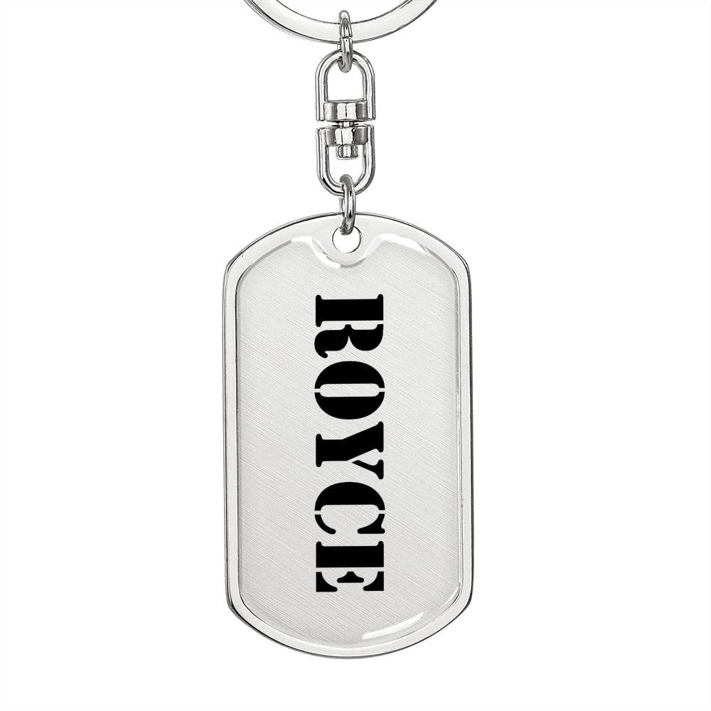 Royce - Luxury Dog Tag Keychain