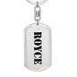 Royce - Luxury Dog Tag Keychain