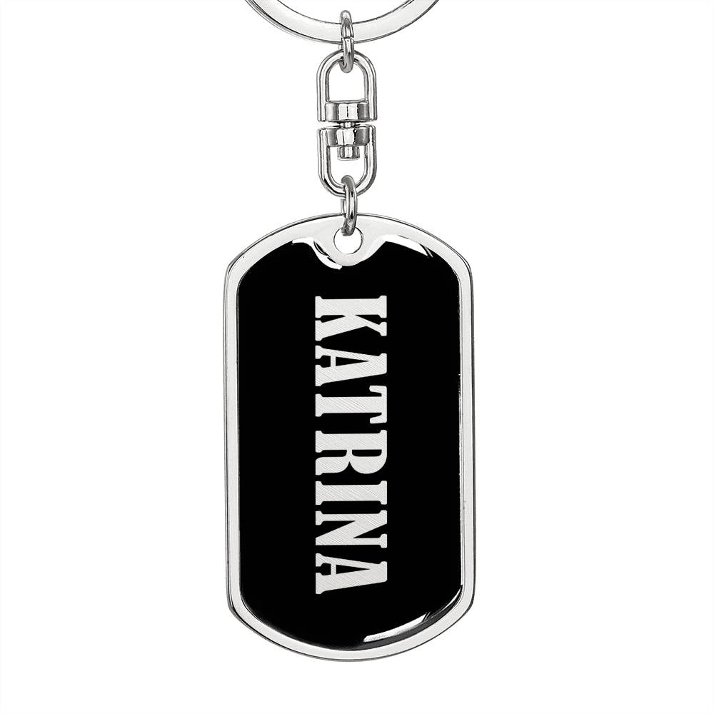 Katrina v02 - Luxury Dog Tag Keychain