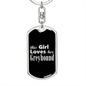 Greyhound v2 - Luxury Dog Tag Keychain