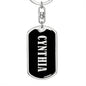 Cynthia v02 - Luxury Dog Tag Keychain