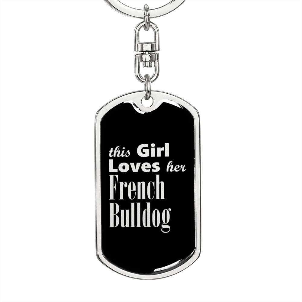 French Bulldog v2 - Luxury Dog Tag Keychain
