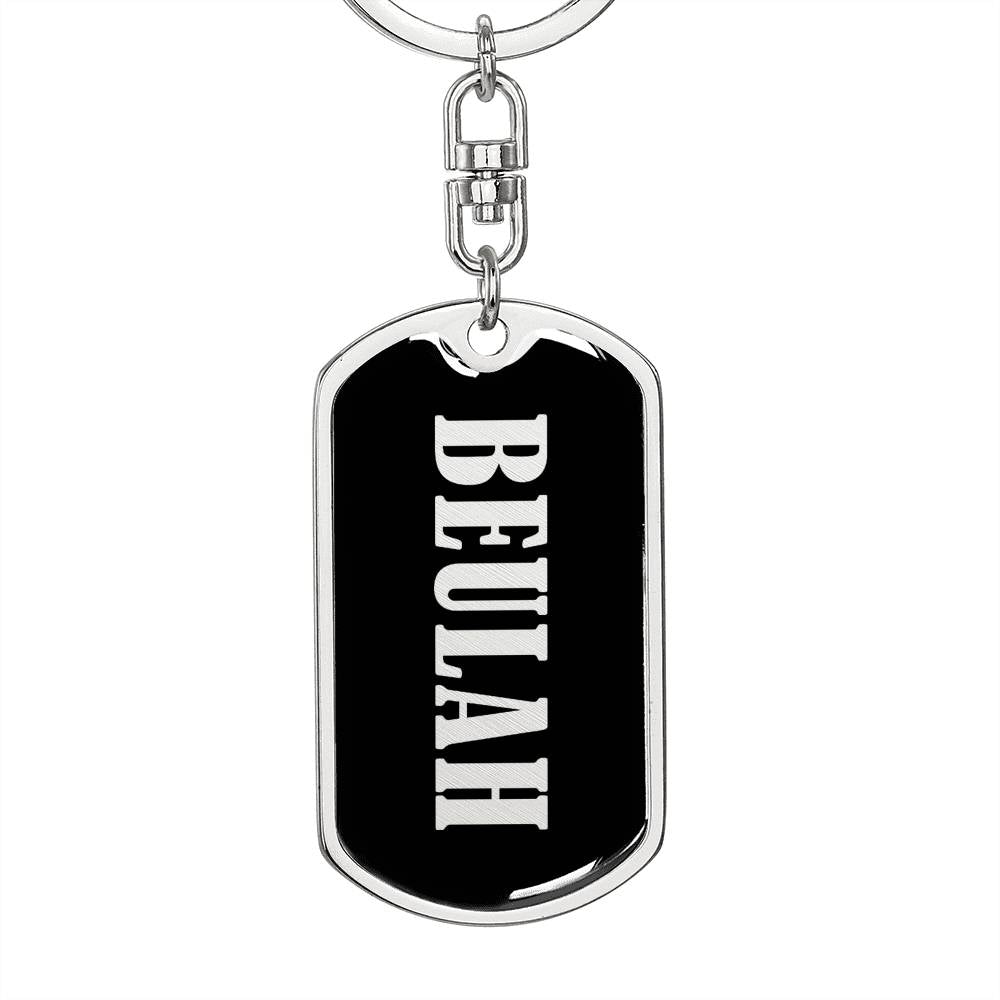 Beulah v02 - Luxury Dog Tag Keychain