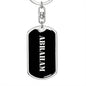 Abraham v3 - Luxury Dog Tag Keychain