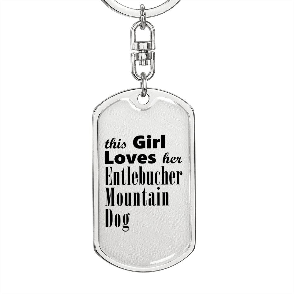 Entlebucher Mountain Dog - Luxury Dog Tag Keychain