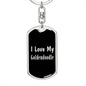 Love My Goldendoodle v2 - Luxury Dog Tag Keychain