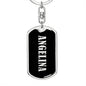 Angelina v02 - Luxury Dog Tag Keychain