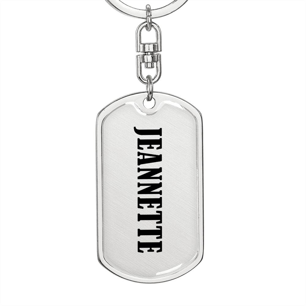 Jeannette v01 - Luxury Dog Tag Keychain
