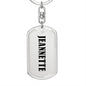 Jeannette v01 - Luxury Dog Tag Keychain